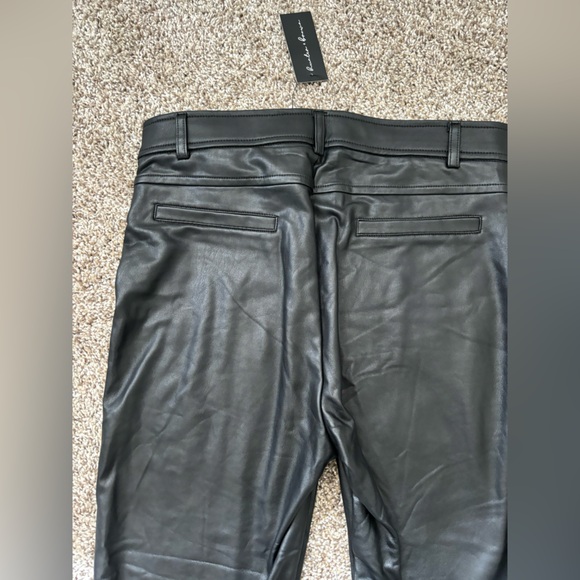 High waisted leather pants - Picture 4 of 4
